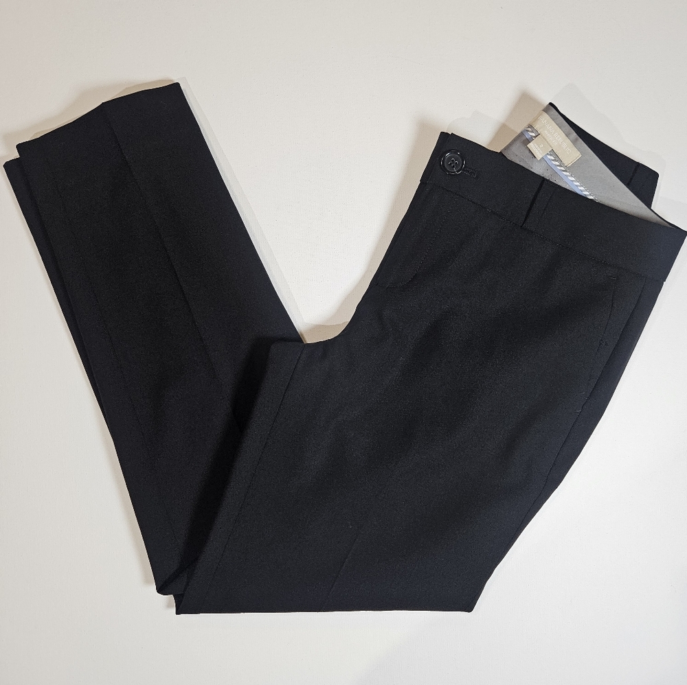 Banana Republic Pants Womens 2 Charcoal‎ Martin Fit Wool Blend Lined Dress Work